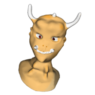 3d model - Demonic Face