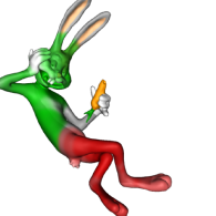 3d model - green bunny