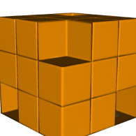 3d model - Yellow Rubik\'s Cube 