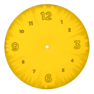 3d model - yellow clock