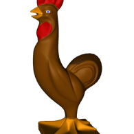 3d model - Gallic Rooster