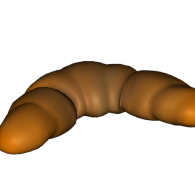 3d model - Croissant