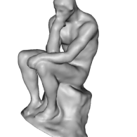 3d model - thinker another low