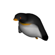 3d model - red eyed pingu