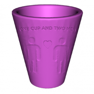 3d model - One cup and two men