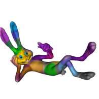 3d model - Patchwork bunny