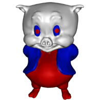3d model - Tricolor Piggy