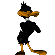 3d model - Cartoon duck (Painted)