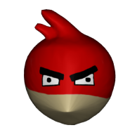 3d model - Angry bird Nelli style 