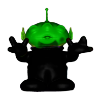 3d model - spy alien