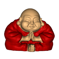 3d model - Color Lotus Buddha