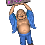 3d model - Happy Buddha