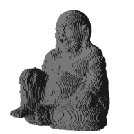 3d model - cubifyed buddha