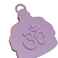 3d model - Ommm Buddha pendant