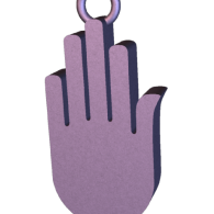 3d model - Hand pendant