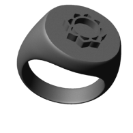 3d model - Lotus ring