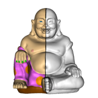 3d model - Buddha 50/50