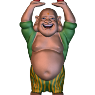 3d model - Clown Buddha