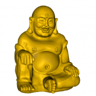 3d model - Sitting Happy Buddha