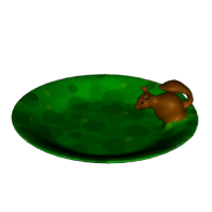 3d model - Forest nut bowl with squirrel 
