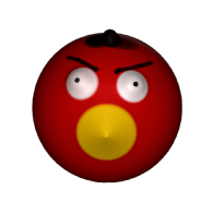 3d model - angry bird