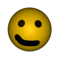 3d model - happy face