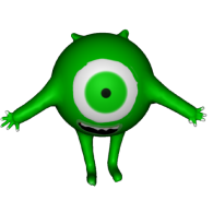 3d model - mike wazowski