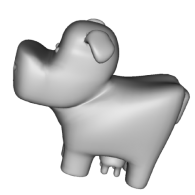 3d model - Happy cow