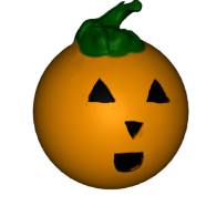 3d model - cute Jack-O-Lantern 