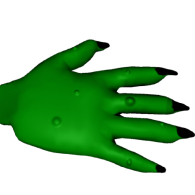 3d model - witch hand