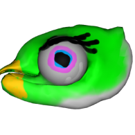 3d model - madár szem