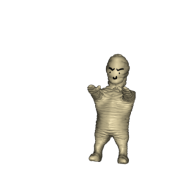 3d model - Scary mummy