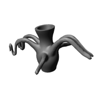3d model - alien jug