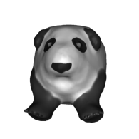 3d model - Half Panda