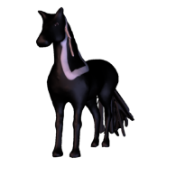 3d model - Fresian Horse