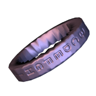 3d model - anillo letras crypto
