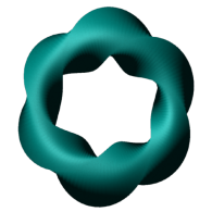 3d model - circle of blue