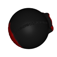 3d model - nebraska corn huskers ball