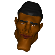 3d model - obama head model