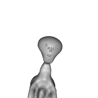 3d model - Creepy alien