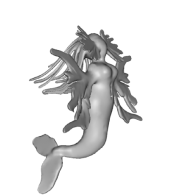 3d model - mermaid