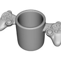 3d model - controller mug