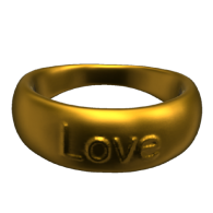 3d model - Ring with \