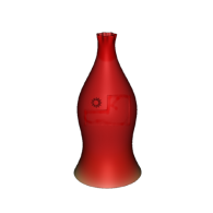 3d model - red vase