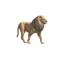 3d model - Lion_whitesky
