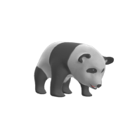 3d model - baby panda