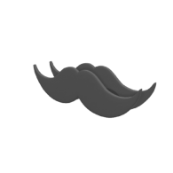 3d model - Mustache