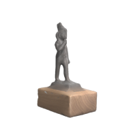 3d model - Harpokratész szobrocskája