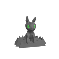 3d model - toothless hollow