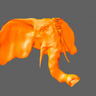 3d model - elephant